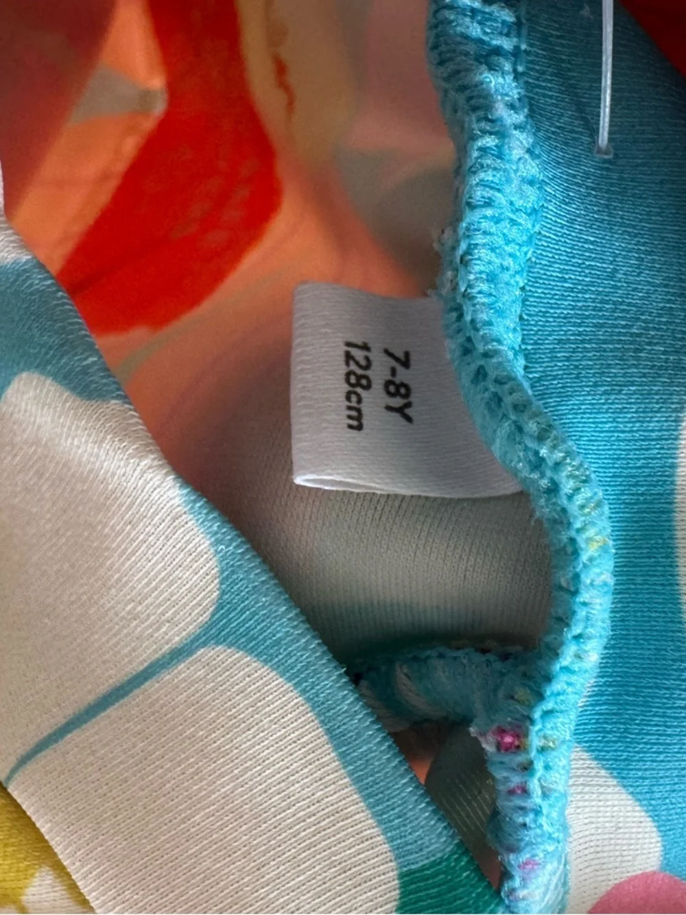 Boden Girls Floral Rash Guard Top - Bright Multi Floral Print